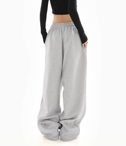Pantalones Anchos de Corte Holgado para Mujer, Tela de Lona, Secado Rápido, Estilo Urbano, Frente Plano, Impermeables, Ecológicos - Product Image 4