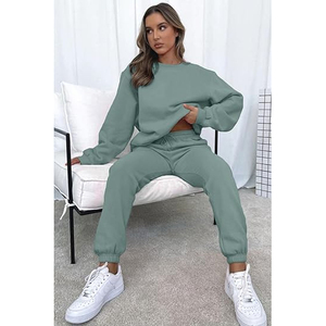 Conjunto de Sudadera con Capucha Oversize y Pantalones Cortos de Pierna Ancha de Felpa Elástica para Mujer, Estilo Urbano Esencial, 2 Piezas - Product Image 5