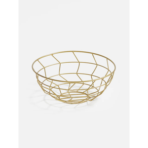 Modern Wire Fruit <b>Basket</b> Decorative Stainless Steel Open Design Bowl For Kitchen & Dining <b>Table</b> Storage Stand Home Decorative - Product Image 2
