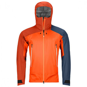 <b>Men's</b> Hooded Color Blocking Sporty <b>Jacket</b> Waterproof Windproof Outdoor Wear with Zipper Closure and Polyester Shell - Product Image 2