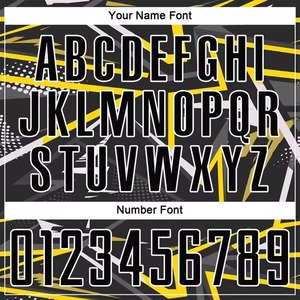 Rehex Impex Custom Heat-Transfer Printed 100% Polyester Mesh <b>Soccer</b> Jersey Long Sleeve Black Yellow Geometric Print Moisture - Product Image 2