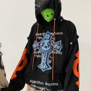 Nuevas sudaderas holgadas con capucha y orejas de conejo para mujer, cálidas para invierno, estilo boxy. - Product Image 4