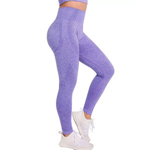 Leggings de sport personnalisés avec logo, leggings de yoga moulants, leggings de gym imprimés par sublimation à la taille pour femmes - Product Image 3