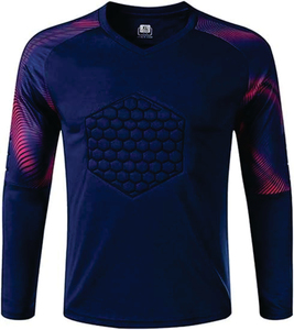Adult Football Goalkeeper Jersey Full Set Professional Anti-Collision <b>Door</b> Uniform Anti-Fall Long Sleeve Trousers Polyester - Product Image 5
