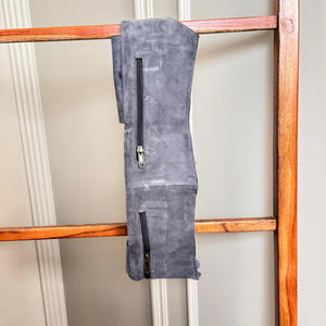 กระเป๋าคาดเอวหนังนิ่มหนังแท้ใหม่สำหรับทุกเพศแนววินเทจแบบมีกระเป๋าหลายช่องกระเป๋าคาดเอวแบบปรับสายได้เข็มขัดอเนกประสงค์แบบตะวันตกสำหรับวิ่ง - Product Image 6