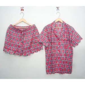 Conjunto de Pijama de Algodón 100% para Mujer, Elegante, Floral, Corto, con Bolsillos, Transpirable, de Secado Rápido, el Mejor Regalo de Navidad - Product Image 4