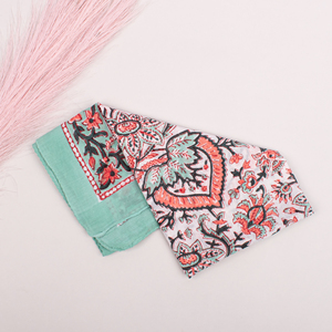 Pañuelo Cuadrado de Algodón con Estampado Floral, Transpirable, Casual, para la Cabeza o el Cuello, Accesorio de Moda Bohemio - Product Image 6