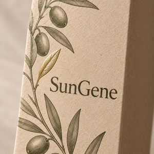 Carton pliable personnalisé en verre olive pour une bouteille compte-gouttes d'huile pour le visage - Product Image 4