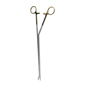 VATS Needle Holder Manual Minimally Invasive Thoracic Procedures Gold-Plated Rings Stainless Steel Cardiothoracic Surgery - Product Image 2