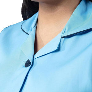 Ensemble de Blouse Médicale Moderne à Col en V et Pantalon Jogger Fuselé avec Cordon de Serrage en Toile 100% Coton pour Usage Médical - Product Image 6