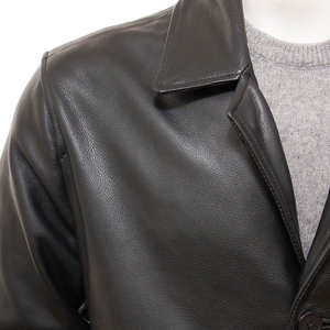 Chaquetas de Cuero para Hombre de Buena Calidad en Oferta, Corte Regular, Impermeables y Resistentes al Viento, Estilo Urbano para Adultos, Invierno - Product Image 4