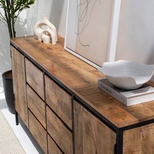 Aparador Industrial de Madera Vandana Pebble Vertex con Seis Cajones para Almacenamiento Moderno en el Hogar - Product Image 4