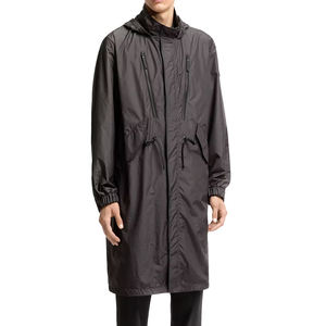 Chaqueta Impermeable con Capucha Larga para Hombre, Marca Privada Personalizada, Transpirable, Cortavientos, Informal para Exteriores - Product Image 6