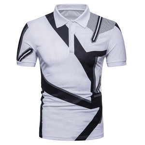 เสื้อกอล์ฟผู้ชายสีพื้น ผ้าแคนวาส 100% คอตตอน แห้งเร็ว แฟชั่นแขนสั้น สำหรับฤดูร้อน - Product Image 1
