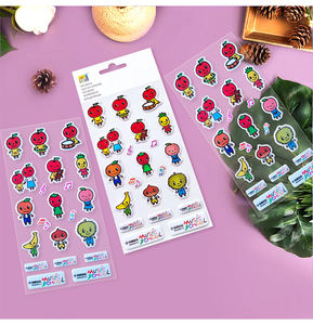 Pegatinas de PVC Personalizadas al por Mayor con Diseño de Frutas y Personajes Animados - Product Image 2