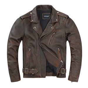 Veste en cuir véritable pour hommes et femmes avec fausse fourrure fabriquée à partir de toile durable Classy Vintage - Product Image 1
