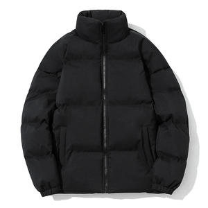Vestes d'hiver en duvet de canard pour hommes, personnalisables avec logo brodé, col montant, respirantes, coupe ample, matelassées, unisexe, vente en gros, OEM - Product Image 2