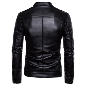 Factory Rate Men's Vintage Breathable Stand Collar Genuine Leather <b>Jacket</b> for Custom Logo <b>Winter</b> Season Bulk Quantity Wholesale - Product Image 2