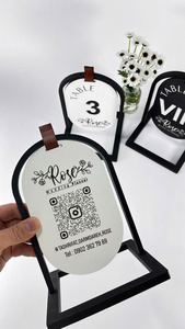 Enseigne murale de réception de bureau en bois personnalisée gravée au laser pour la vente en gros - Product Image 2