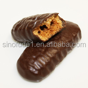 Enrobeuse automatique de réservoir d'alimentation de trempe au chocolat simple face ou des deux côtés enrobant les fruits et les biscuits ligne d'enrobage de chocolat - Product Image 4