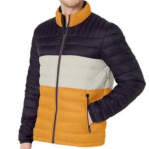 Puffer Jacket OEM Custom Manufacturer Logo Design Men's Puffer Jackets Winter <b>Bubble</b> <b>Coat</b> Zipper Closure Men's Puffer Jacket - Product Image 3