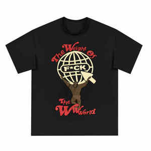 Camiseta con Estampado Puff, Nueva, de Alta Calidad, al por Mayor, Ropa para Hombre, Hombros Caídos, Camiseta con Estampado 3D para Venta en Línea - Product Image 1