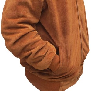 <b>Mens</b> <b>Suede</b> Leather <b>Jacket</b> Elegant Street Fashion Outerwear Quality Finish OEM Custom Manufacturer Sample Service Available New - Product Image 3