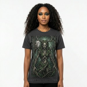 T-shirt graphique Squelette Couronne d'épines, esthétique religieuse personnalisée, pour femmes, vente en gros, vêtements streetwear d'art sombre, fournisseur - Product Image 6