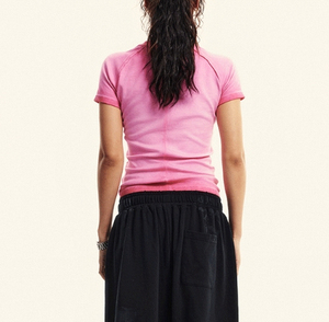 T-shirts d'été décontractés pour hommes, imprimés, en maille de polyester-coton, à manches courtes, respirants, avec col boutonné - Product Image 4