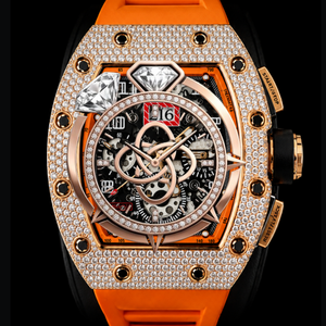 Reloj de Lujo para Hombre con Logotipo Personalizado, Moissanita VVS, Completamente Adornado con Diamantes - Product Image 1
