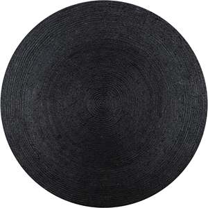 Natural Fiber Black Round Carpet Eco Friendly <b>Boho</b> <b>Rug</b> For Entryway Living Room - Product Image 2
