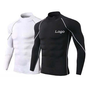 Camisetas de Compresión Unisex con Cuello Alto, Manga Larga, para Entrenamiento Atlético, Gimnasio, Ropa Interior Deportiva, Capas Base Deportivas, Secado Rápido - Product Image 1