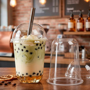 Gobelets en plastique PP à paroi simple jetables de haute qualité QUANG QUAN, 95 mm, tailles 16/20/24 oz, pour boissons froides, jus, thé glacé - Product Image 5