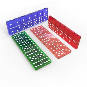 Resin Crafts <b>dice</b> domino Manufacture Colored Double 6 Domino <b>Set</b> Custom Multi Colour and logo Domino Blocks for Play Dominoes - Product Image 1