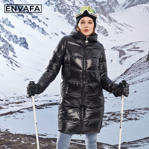 Long Padded <b>Winter</b> Parka <b>Thick</b> Quilted Puffer Jacket Warm Windproof Hooded Casual Outerwear Women's Premium High Quality <b>Coat</b> - Product Image 1