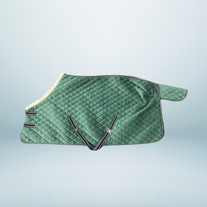 Vente chaude velours marron Dressage personnalisé utiliser hiver spectacle cheval tapis Double avant poitrine fermetures sangles de jambe amovibles - Product Image 2