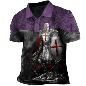 Camisa de Caballero con Estampado Completo para Hombre, Cuello Camisero, Manga Corta, Transpirable, Corte Regular, para Todas las Temporadas, Nombre del Equipo Personalizado, Disponible 100% - Product Image 2