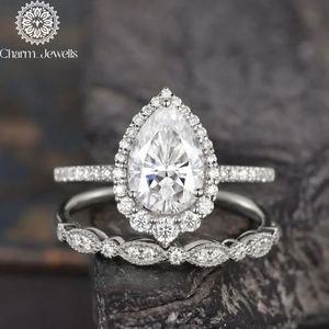 Bague de fiançailles en moissanite taille coussin en argent et or rose Charm_Jewells, sertie de griffes, certifiée IGI, pour femme, alliance romantique - Product Image 3