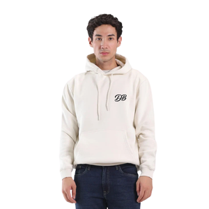 Sweat-shirt à capuche personnalisé avec logo, couleur crème, pour femme, en molleton épais, avec cordon de serrage, style streetwear, vente en gros - Product Image 5