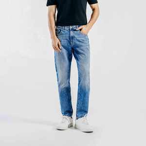 Envío Rápido, Jeans de Pierna Recta, Jeans de Mezclilla Cruda, Estilo Urbano, 100% Algodón, Pantalones de Mezclilla para Hombre - Product Image 3