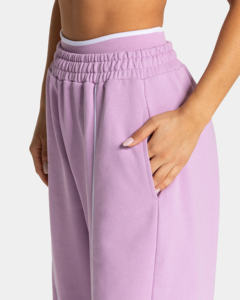 Pantalones Deportivos de Invierno para Mujer, de Alta Calidad, Cintura Media, Holgados, 100% Algodón, Transpirables, Ecológicos, Color Orquídea - Product Image 3