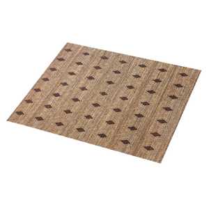 Tapis d'intérieur en jute naturelle tissé à la main, moderne, carré, à poils ras, lavable en machine, pour salon, chambre et salle de bain - Product Image 3