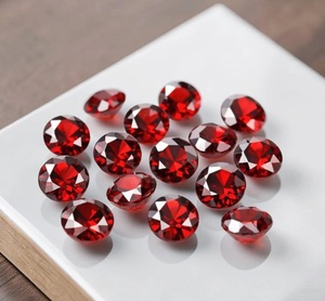 Pierres précieuses en grenat rouge naturel facettées, vente en gros de pierres en vrac pour la fabrication de bijoux, lot de pierres précieuses en grenat en vrac - Product Image 1