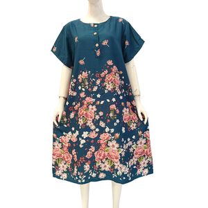 Vestido informal para mujer, vestido para mamá muy cómodo de usar a diario, hecho de material de rayón. - Product Image 4