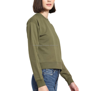 เสื้อกันหนาวลำลองแขนยาวโอเวอร์ไซส์สำหรับผู้หญิง - Product Image 3