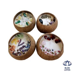 Bougie en Coque de Noix de Coco Écologique et Durable, Cire de Soja Premium, Parfum Longue Durée, Vente en Gros Directe - NOUVEAUTÉ ! - Product Image 1