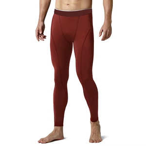 Leggings de Yoga para Hombre, Cintura Media, Largos, Color Sólido, Spandex, Nailon, Cintura Elástica Sin Costuras, Antibacterianos - Product Image 5