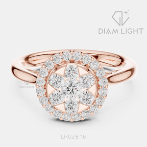Bague de mariage ronde 0,12 carat, bijoux fins, certifiée IGI, or blanc 14 carats, diamant de laboratoire, bague de fiançailles et d'anniversaire - Product Image 3