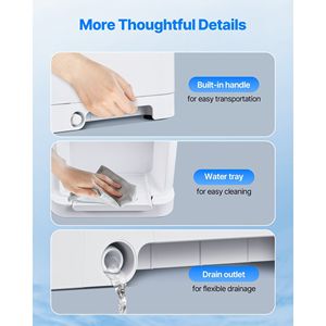 Tritaghiaccio Elettrico Commerciale 350W 1500RPM, 220 libbre all'ora, Macchina per Ghiaccio Tritato da Tavolo con Contenitore da 8L per Coni di Neve e Alimenti - Product Image 6