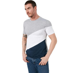 T-shirt décontracté pour homme fabriqué au Pakistan, coupe classique, col rond, tissu respirant à séchage rapide, design uni unique, couleurs unies disponibles - Product Image 4